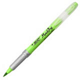 BIC® Highlighter Flex Marcador fluorescente, punta de pincel de 1-4,3 mm, Verde BIC® Highlighter Flex Marcador fluorescente, punta de pincel de 1-4,3 mm, Verde
