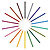 BIC® Kids™ Evolution™ Ecolutions® crayons de couleur corps hexagonal -Mines couleurs assorties - Paquet 24 crayons - 2