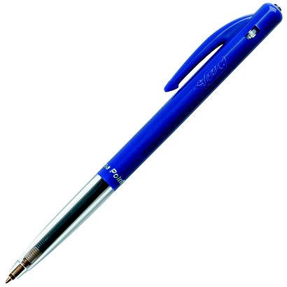 BIC® M10 Original Stylo bille rétractable pointe fine 0,8 mm bleu - 1