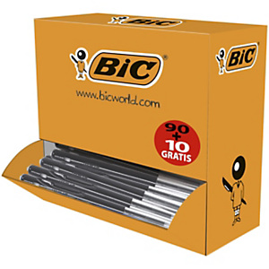 BIC M10 Original Stylo bille rétractable - pointe moyenne 1 mm - Noir - Pack de 90 + 10 OFFERTS BIC M10 Original Stylo bille rétractable - pointe moyenne 1 mm - Noir - Pack de 90 + 10 OFFERTS
