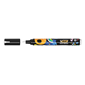 BIC Marcatore a vernice a base d'acqua Intensity, Punta Tonda, Tratto 1,5 - 2,3 mm, Bianco BIC Marcatore a vernice a base d'acqua Intensity, Punta Tonda, Tratto 1,5 - 2,3 mm, Bianco