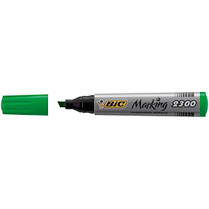 BIC Marcatori permanente Marking a base d'alcool - punta scalpello da 3,70mm a 5,50mm - verde - Bic - conf. 12 pezzi BIC Marcatori permanente Marking a base d'alcool - punta scalpello da 3,70mm a 5,50mm - verde - Bic - conf. 12 pezzi