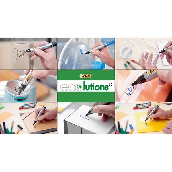 BIC® Marking 2000 Marcador permanente, punta ojival, 1,7 mm, Azul - 4