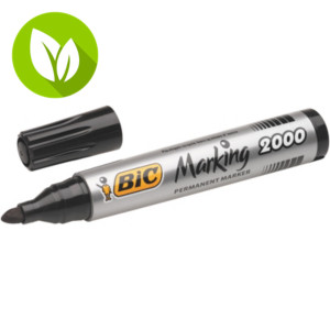 BIC® Marking 2000 Marcador permanente, punta ojival, 1,7 mm, Negro