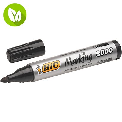 BIC® Marking 2000 Marcador permanente, punta ojival, 1,7 mm, Negro - 1