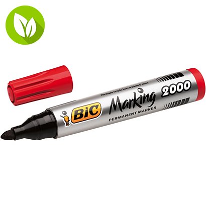 BIC® Marking 2000 Marcador permanente de punta ojival rojo - 1