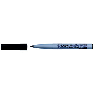 BIC® Marking Pocket 1445 ECOlutions - Marqueur permanent pointe ogive trait 1.1 mm - Noir