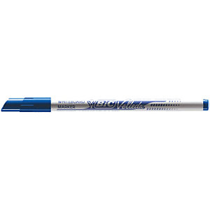 BIC® Marqueur pour tableau blanc Velleda 1721 pointe ogive fine 1,5mm Bleu - Boîte de 24