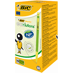 BIC® Matic ECOlutions Portamine, Mina HB 0,7 mm, Fusto verde BIC® Matic ECOlutions Portamine, Mina HB 0,7 mm, Fusto verde