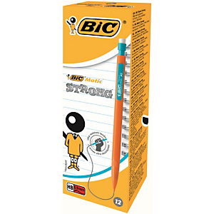 BiC Matic Strong Portamine, Mina HB da 0,9 mm, Fusto arancione BiC Matic Strong Portamine, Mina HB da 0,9 mm, Fusto arancione