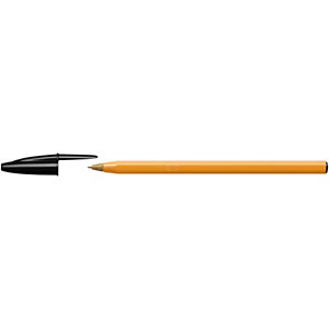 BIC® Orange Bolígrafo de punta de bola, punta fina de 0,8 mm, cuerpo naranja, tinta negra