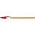 BIC® Orange™ Bolígrafo de punta de bola, punta fina de 0,8 mm, cuerpo naranja, tinta roja - 1