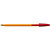 BIC® Orange™ Bolígrafo de punta de bola, punta fina de 0,8 mm, cuerpo naranja, tinta roja - 3