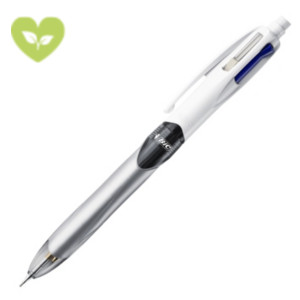 BIC® Penna multifunzione 4 Colours 3+1HB, Punta media 1 mm + Mina HB 0,7 mm, Fusto Argento, Inchiostro 3 colori: Nero, Blu, Rosso BIC® Penna multifunzione 4 Colours 3+1HB, Punta media 1 mm + Mina HB 0,7 mm, Fusto Argento, Inchiostro 3 colori: Nero, Blu, Rosso