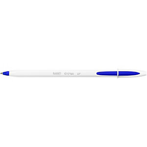 BIC® Penna a sfera con cappuccio Cristal Up, Punta media 1,2 mm, Blu (confezione 20 pezzi)