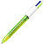 BIC® Penna a sfera a scatto 4 Colours Fluo, Punta media da 1 mm + Punta larga per evidenziare, Fusto bianco e verde, 4 colori: nero, blu, rosso e giallo fluo - 1