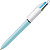 BIC® Penna a sfera a scatto 4 Colours Fun, Punta media 1 mm, Fusto azzurro pastello, 4 colori: rosa, viola, turchese, verde lime - 1