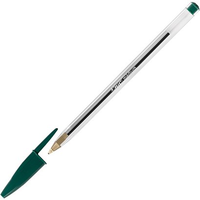 BIC® Penna a sfera Stick Cristal Original, Punta media 1 mm, Verde  (confezione 50 pezzi) - Penne a Sfera Stick