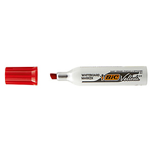 BIC Pennarello Whiteboard Marker Velleda 1781 - punta a scalpello da 3,2 a 5,5mm - rosso BIC Pennarello Whiteboard Marker Velleda 1781 - punta a scalpello da 3,2 a 5,5mm - rosso