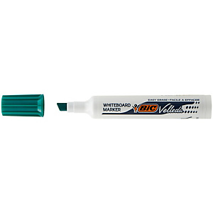 BIC Pennarello Whiteboard Marker Velleda 1791  - punta a scalpello da 3,3 a 4,6mm - verde