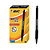 BIC® SoftFeel Clic Grip - Stylo bille rétractable pointe moyenne 1 mm - Noir - lot de 12 - 1