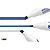 BIC® Velleda 1751 Rotulador para pizarra blanca punta biselada, trazo de 3,7 – 5,5 mm, azul - 4