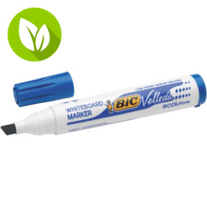BIC® Velleda 1751 Rotulador para pizarra blanca punta biselada, trazo de 3,7 – 5,5 mm, azul BIC® Velleda 1751 Rotulador para pizarra blanca punta biselada, trazo de 3,7 – 5,5 mm, azul