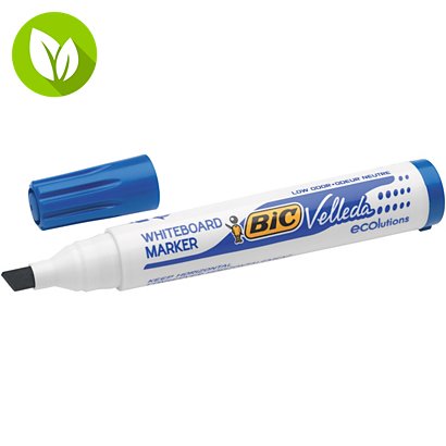 BIC® Velleda 1751 Rotulador para pizarra blanca punta biselada, trazo de 3,7 – 5,5 mm, azul - 1