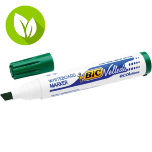 BIC® Velleda 1751 Rotulador para pizarra blanca punta biselada, trazo de 3,7 – 5,5 mm, verde