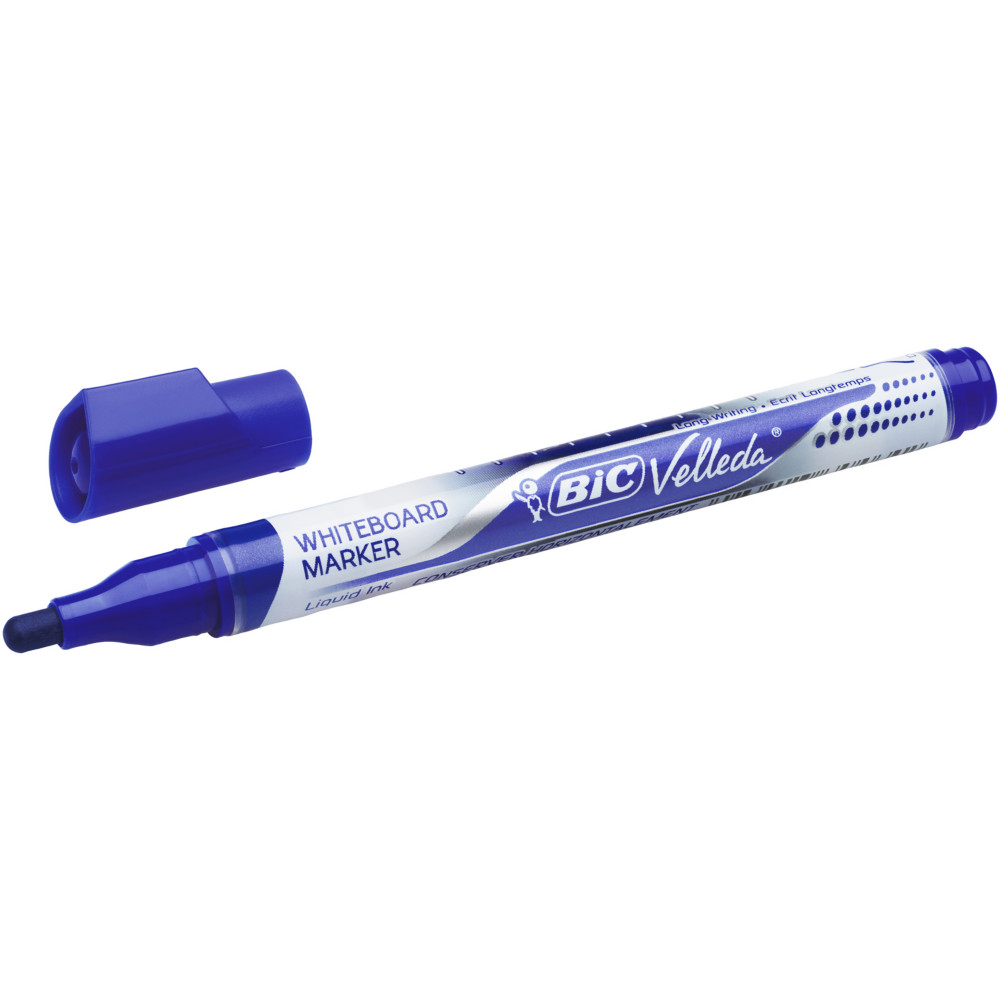 BIC® Velleda Liquid Ink Pocket Marqueur effaçable tableau blanc pointe ogive 2,3 mm bleu