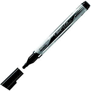 BIC Velleda Pocket Rotulador de tinta líquida, punta ojival, 1,4 mm, negro