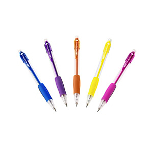 BIC® Velocity® Portamine, Mina HB da 0,7 mm, Fusti trasparenti con grip, Colori assortiti BIC® Velocity® Portamine, Mina HB da 0,7 mm, Fusti trasparenti con grip, Colori assortiti