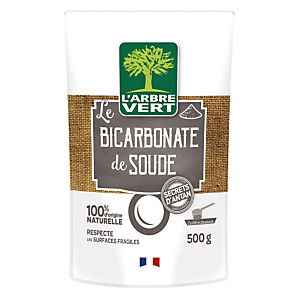 Bicarbonate de soude en poudre L'Arbre Vert 500 g Bicarbonate de soude en poudre L'Arbre Vert 500 g