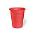 Bicchiere colorato monouso in Mater-Bi, Bio e Compostabile, Capacità 200 cc, Rosso mela (confezione 50 pezzi) - 1