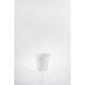 Bicchiere da caffè monouso in polistirene, Riciclabile, Per bevande calde e fredde, 80 ml, Bianco (confezione 4.200 pezzi)