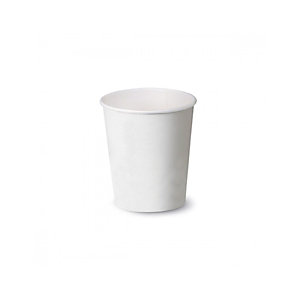 Bicchiere monouso in cartoncino, Capacità 185 cc, Bianco (confezione 50 pezzi)