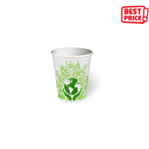 Bicchiere monouso in cartoncino Think Bio Green, Biodegradabile e Compostabile, Capacità 185 ml (confezione 50 pezzi) Bicchiere monouso in cartoncino Think Bio Green, Biodegradabile e Compostabile, Capacità 185 ml (confezione 50 pezzi)