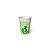 Bicchiere monouso in cartoncino Think Bio Green, Biodegradabile e Compostabile, Capacità 432 ml (confezione 20 pezzi) - 1