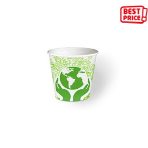 Bicchiere monouso in cartoncino Think Bio Green, Biodegradabile e Compostabile, Capacità 72 ml (confezione 50 pezzi) Bicchiere monouso in cartoncino Think Bio Green, Biodegradabile e Compostabile, Capacità 72 ml (confezione 50 pezzi)
