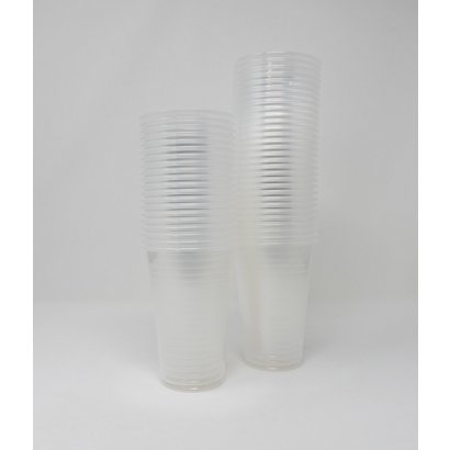Bicchiere monouso in PP, Riciclabile, Per bevande calde e fredde, Capacità 400 ml, Trasparente (confezione 1.000 pezzi) - 1