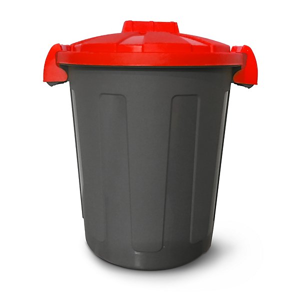 Bidone raccolta differenziata con coperchio giallo capacità 25 litri - 3