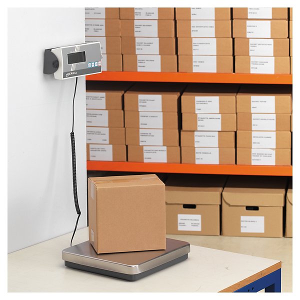 Bilancia industriale a piatto standard 31x30x6,5cm carico max 60kg - 2