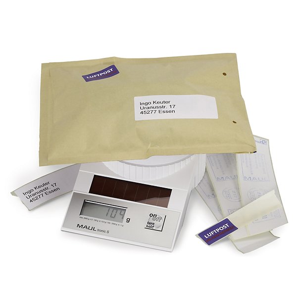 BIlancia pesa lettere solare portata 2 kg - 2