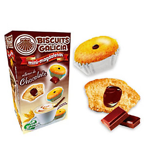 Biscuits Galicia Mini Magdalena rellena de chocolate, caja de 1,5 kg