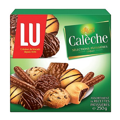 Biscuits Lu Calèche, assortiment, boîte de 250 g