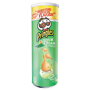 Biscuits salés Pringles crème et oignons, boîte de 175 g