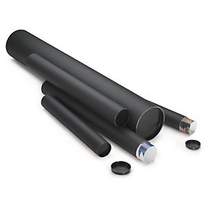 Matt-black tubes add an attractive dimension to poster packing 