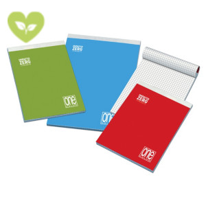 BLASETTI Block Notes One Color Impatto Zero A5, 60 fogli a quadretti 5 mm, Carta da 60 g/m², Colori assortiti BLASETTI Block Notes One Color Impatto Zero A5, 60 fogli a quadretti 5 mm, Carta da 60 g/m², Colori assortiti