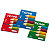 BLASETTI Block Notes Team A4, 50 fogli a quadretti 5 mm, Carta da 50 g/m², Colori assortiti  (confezione 10 pezzi) - 1