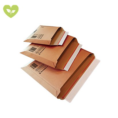 BLASETTI Busta E-Commerce Pack, DIN B5, Apertura lato lungo, 18,5 x 27 x 6 cm, Avana (confezione 25 pezzi)